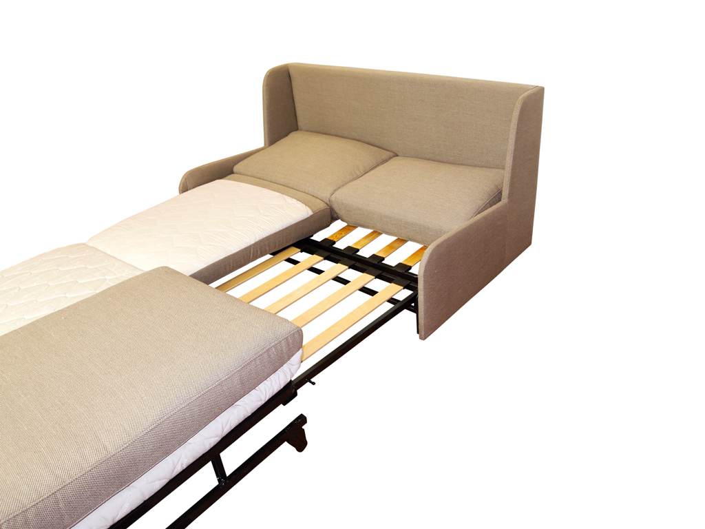 armless double sofa bed