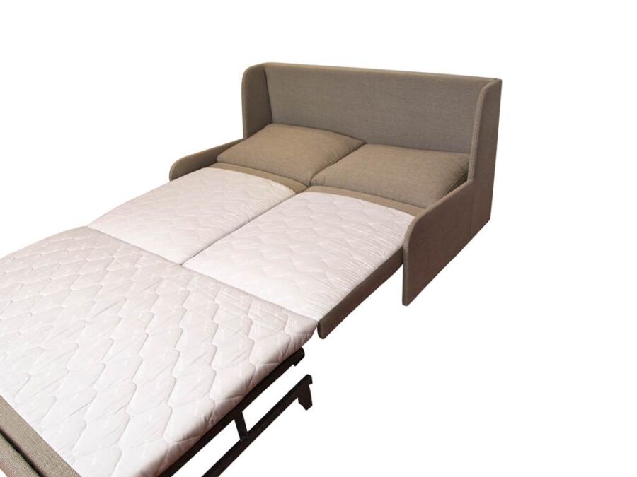 Armless Double Sofabed With Timber Slats - Sofa Bed Specialists