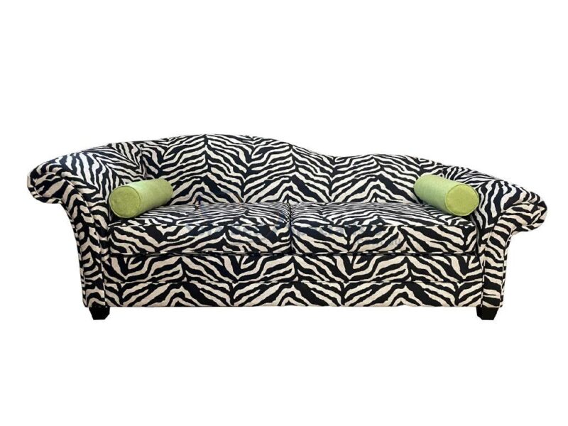 3 Seater Meredith Chaise Sofa Bed Warwick Zebra Earth Bolsters Ashcroft Encore Grass e1