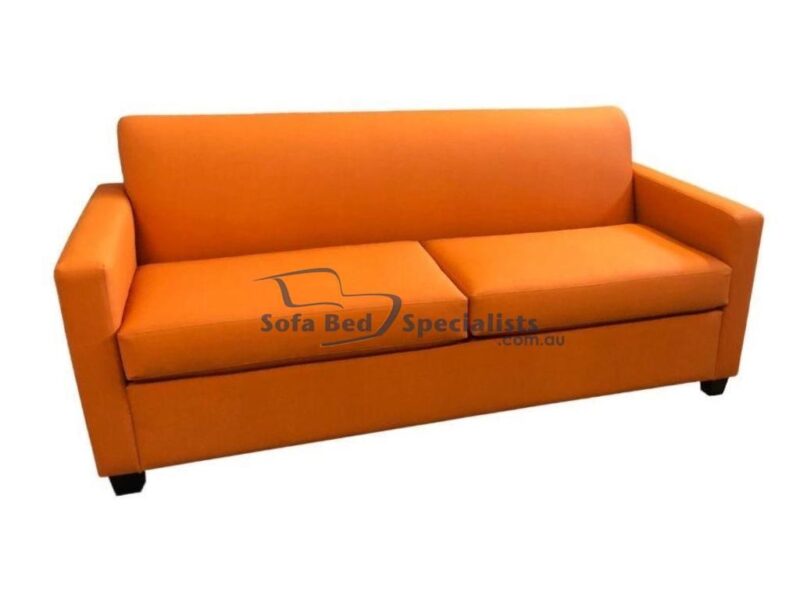 3 Seater Bowman Sofabed in Wortley Tessuto Mandarin (commercial fabric vinyl)