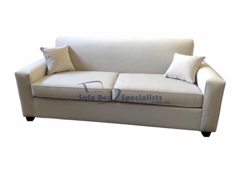 Oscar Sofa Bed with Piping in Zepel Magician Velvet Sand