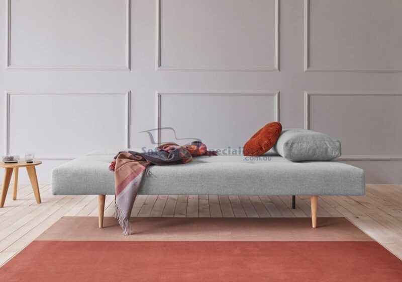 Recast Sofa Bed with Light Styletto Legs in 590 Micro Check Grey