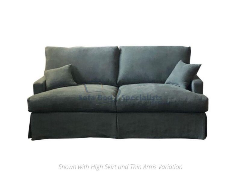 Melissa Sofa Bed with Variations of High Skirt and Thin Arms