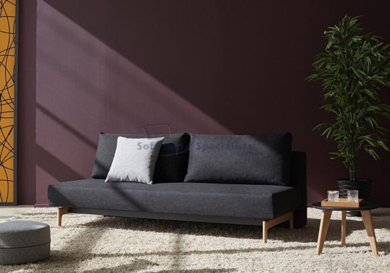 Trym Sleek Double Sofa Bed in 564 Twist Black