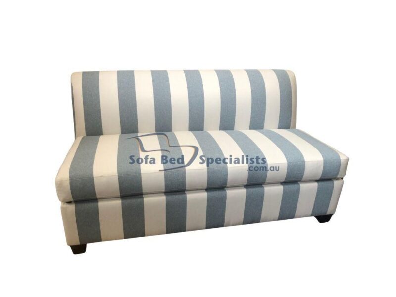 2.5 Seater Brisbane Armless Sofa Bed in Profile Montello Cameo Fabric
