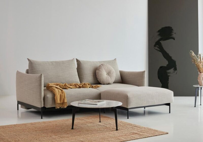 Malloy Queen Sofa Bed Innovation Living 579 Kenya Gravel e1