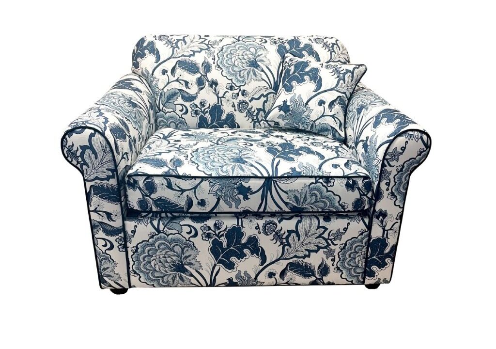 Copy of Victoria Chair Single Sofabed Profile Portofino fabric