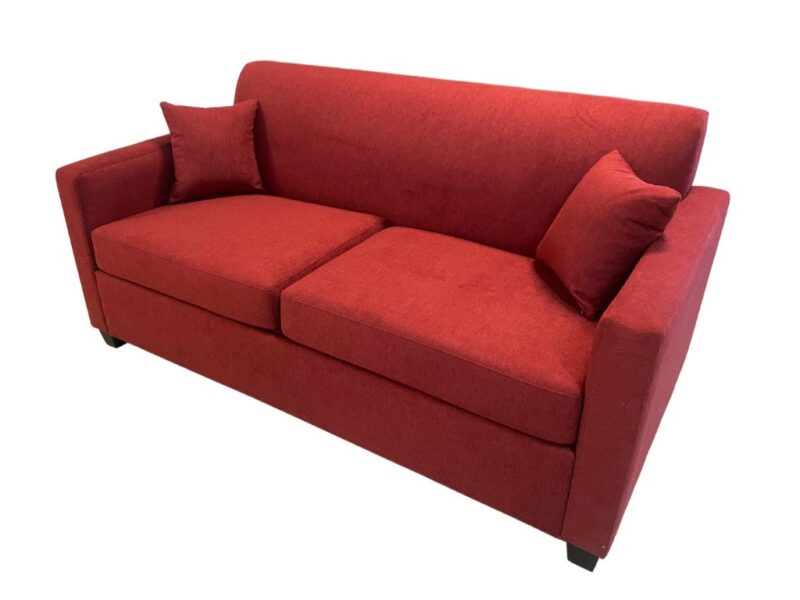 Bowman 2.5 Seater Sofa bed Wortley Jazz Rouge e1